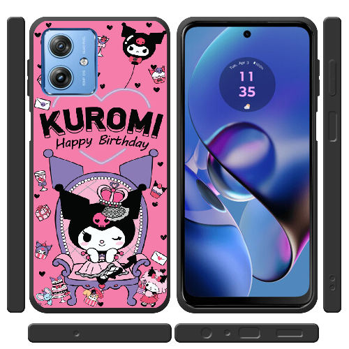 Чехол BoxFace Motorola G54 Power День народження Kuromi