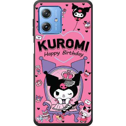 Чехол BoxFace Motorola G54 Power День народження Kuromi