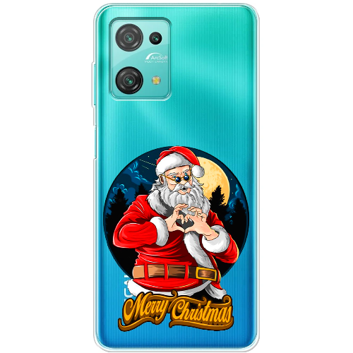 Чехол BoxFace Blackview Oscal C30 Cool Santa and heart