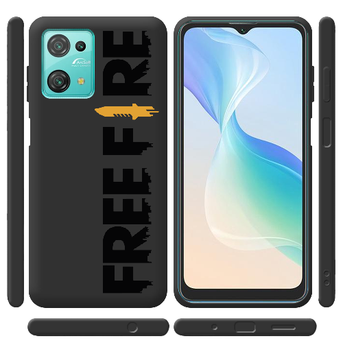 Чехол BoxFace Blackview Oscal C30 Черный Free Fire