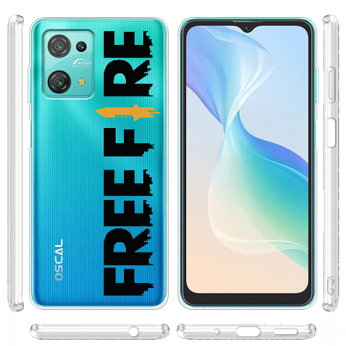 Чехол BoxFace Blackview Oscal C30 Черный Free Fire