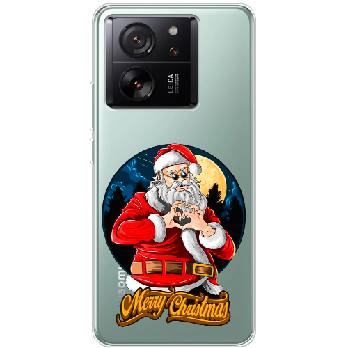 Чехол BoxFace Xiaomi 13T Cool Santa and heart