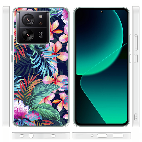 Чехол BoxFace Xiaomi 13T flowers in the tropics