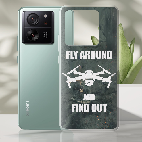 Чехол BoxFace Xiaomi 13T Дрон Fly Around