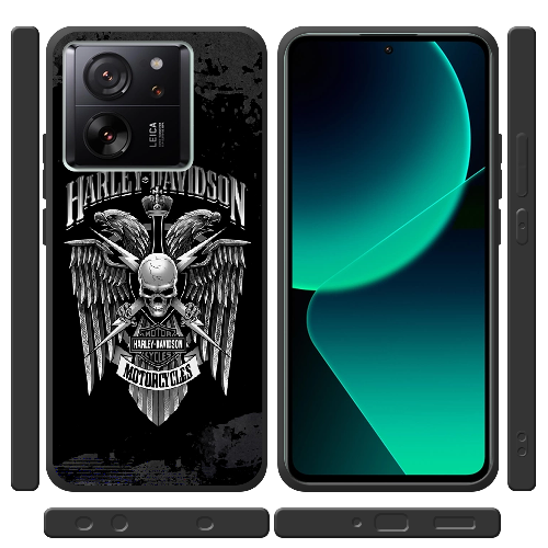 Чехол BoxFace Xiaomi 13T Pro Harley Davidson skull and eagles