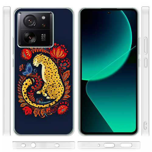 Чехол BoxFace Xiaomi 13T Pro Petrykivka Leopard