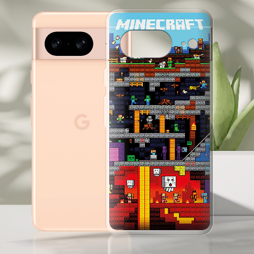 Чехол BoxFace Google Pixel 8 Minecraft Lode Runner