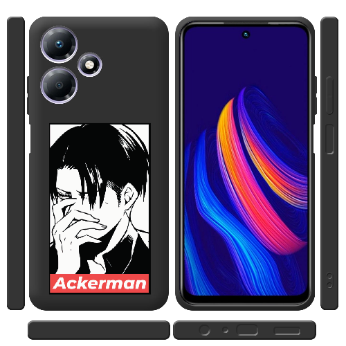 Чехол BoxFace Infinix Hot 30 Attack On Titan - Ackerman