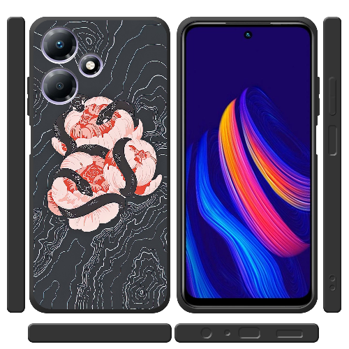 Чехол BoxFace Infinix Hot 30 Snake Rose