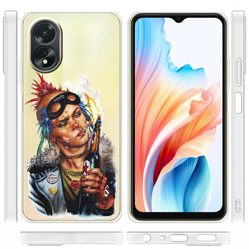 Чехол Boxface OPPO A18 4G Tanker Girl