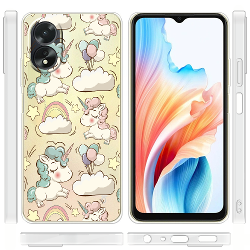 Чехол Boxface OPPO A18 4G Unicorns