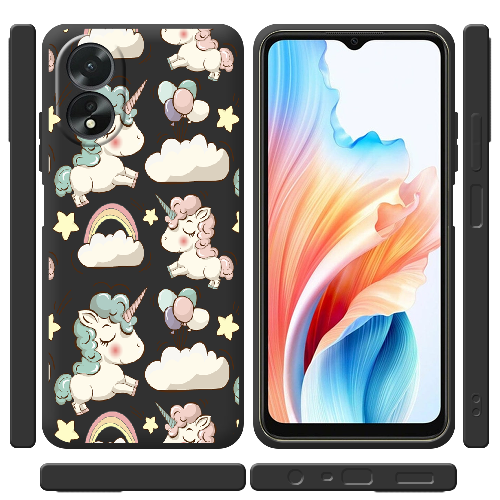 Чехол Boxface OPPO A18 4G Unicorns