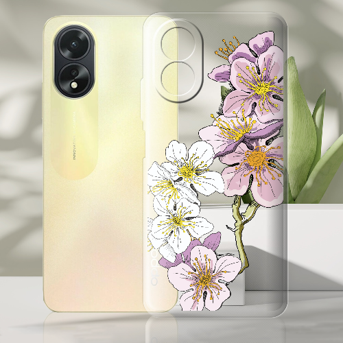 Чехол Boxface OPPO A18 4G Cherry Blossom