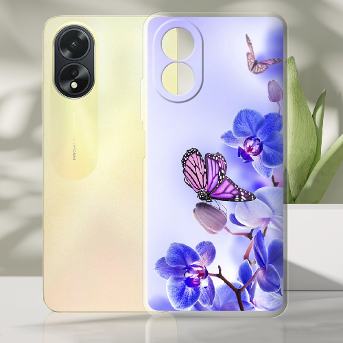 Чехол Boxface OPPO A18 4G Orchids and Butterflies