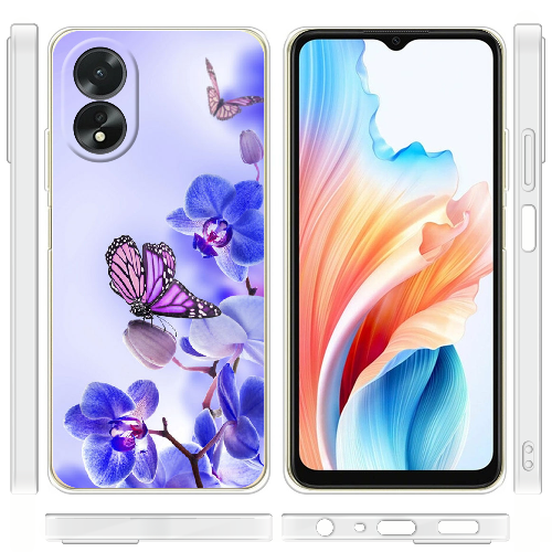 Чехол Boxface OPPO A18 4G Orchids and Butterflies