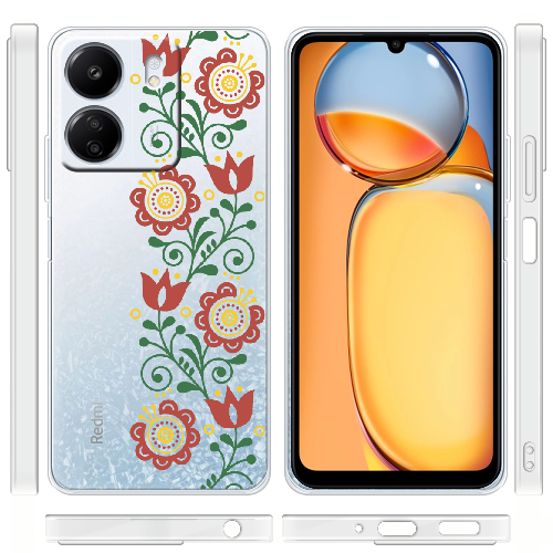 Чехол BoxFace Xiaomi Redmi 13C Ethno Flower