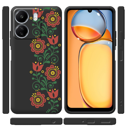 Чехол BoxFace Xiaomi Redmi 13C Ethno Flower