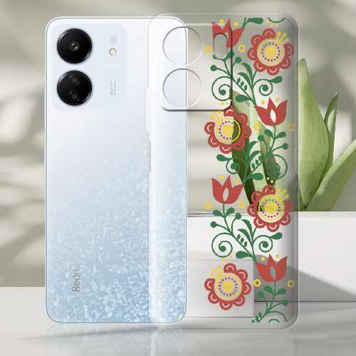 Чехол BoxFace Xiaomi Redmi 13C Ethno Flower