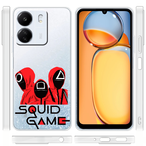 Чехол BoxFace Xiaomi Redmi 13C siquid game люди в красном