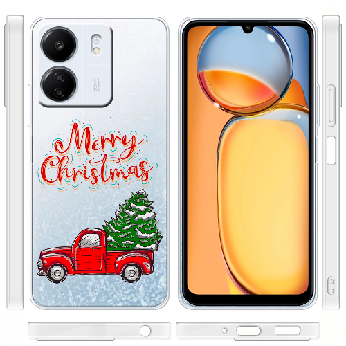 Чехол BoxFace Xiaomi Redmi 13C Holiday Car Merry Christmas