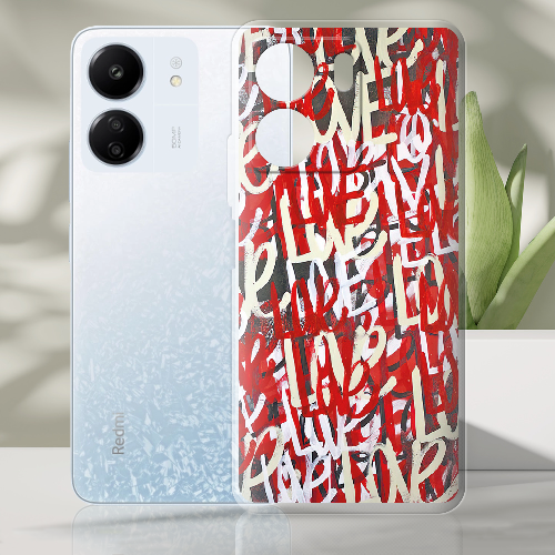 Чехол BoxFace Xiaomi Redmi 13C Love Graffiti