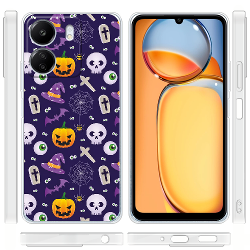 Чехол BoxFace Xiaomi Redmi 13C Halloween Purple Mood