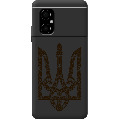 Чехол BoxFace Poco M4 5G Ukrainian Black Trident