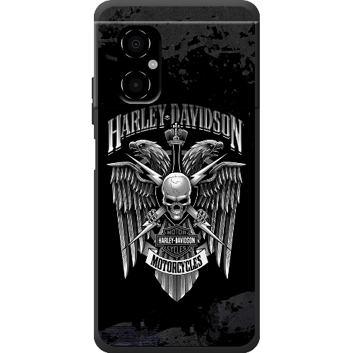 Чехол BoxFace Poco M4 5G Harley Davidson skull and eagles