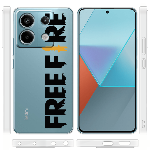 Чехол BoxFace Xiaomi Redmi Note 13 Pro 5G Черный Free Fire