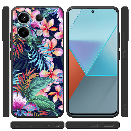 Чехол BoxFace Xiaomi Redmi Note 13 Pro 5G flowers in the tropics