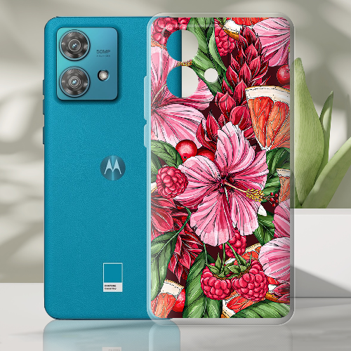 Чехол BoxFace Motorola Edge 40 Neo Tropical Flowers