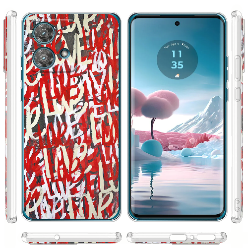 Чехол BoxFace Motorola Edge 40 Neo Love Graffiti