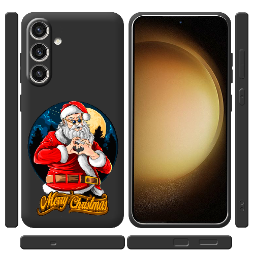 Чехол BoxFace Samsung Galaxy S24 Plus Cool Santa and heart