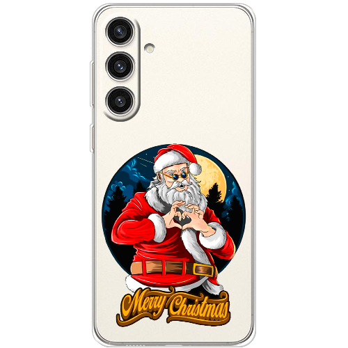 Чехол BoxFace Samsung Galaxy S24 Plus Cool Santa and heart