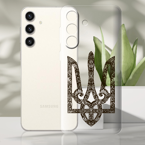 Чехол BoxFace Samsung Galaxy S24 Plus Ukrainian Black Trident