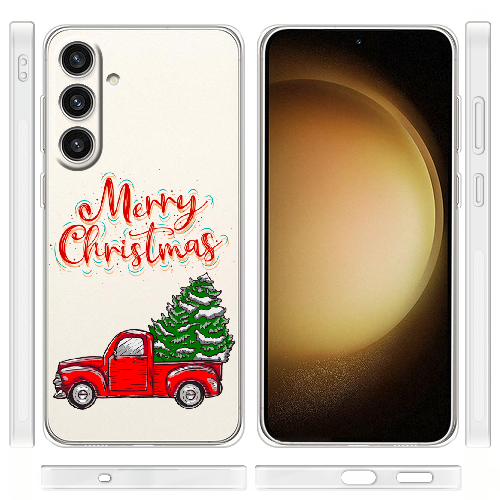 Чехол BoxFace Samsung Galaxy S24 Plus Holiday Car Merry Christmas