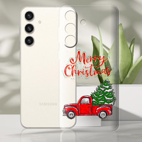 Чехол BoxFace Samsung Galaxy S24 Plus Holiday Car Merry Christmas