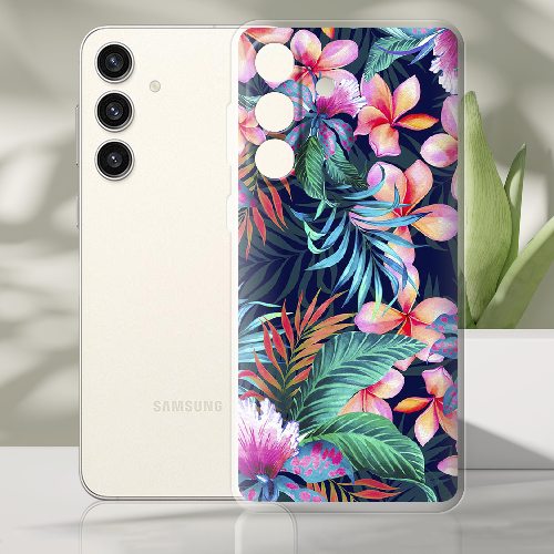 Чехол BoxFace Samsung Galaxy S24 Plus flowers in the tropics