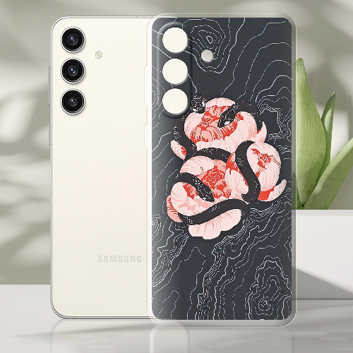 Чехол BoxFace Samsung Galaxy S24 Plus Snake Rose