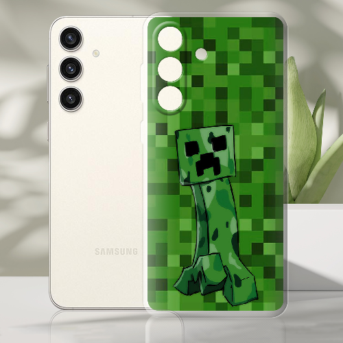 Чехол BoxFace Samsung Galaxy S24 Plus Minecraft Creeper