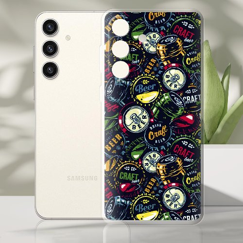 Чехол BoxFace Samsung Galaxy S24 Plus Bottle Caps