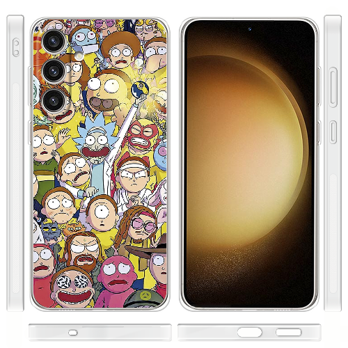 Чехол BoxFace Samsung Galaxy S24 Plus Rick and Morty все герои