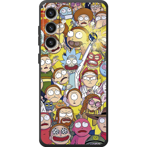 Чехол BoxFace Samsung Galaxy S24 Plus Rick and Morty все герои