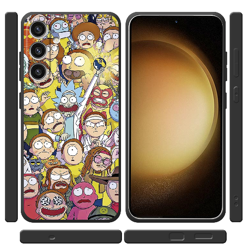 Чехол BoxFace Samsung Galaxy S24 Plus Rick and Morty все герои