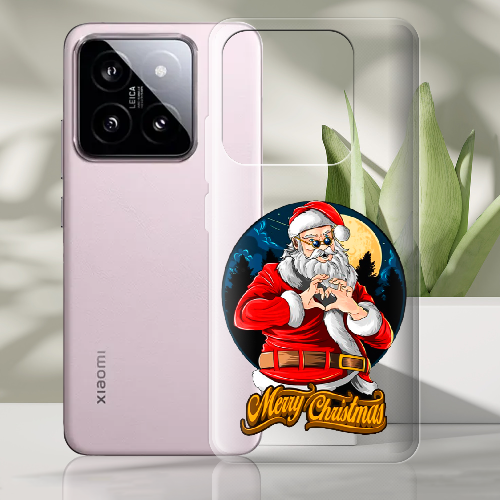 Чехол BoxFace Xiaomi 14 Cool Santa and heart