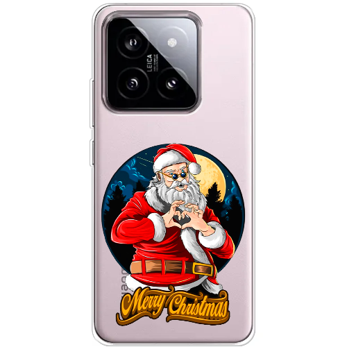 Чехол BoxFace Xiaomi 14 Cool Santa and heart