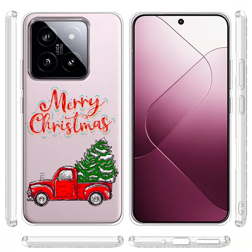 Чехол BoxFace Xiaomi 14 Holiday Car Merry Christmas