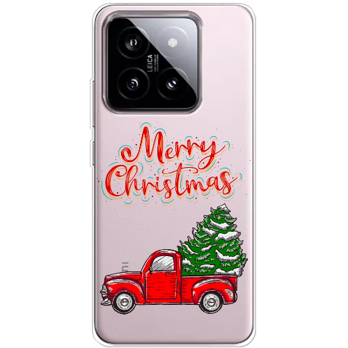 Чехол BoxFace Xiaomi 14 Holiday Car Merry Christmas