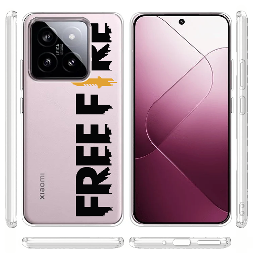 Чехол BoxFace Xiaomi 14 Черный Free Fire