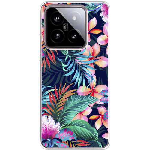 Чехол BoxFace Xiaomi 14 flowers in the tropics